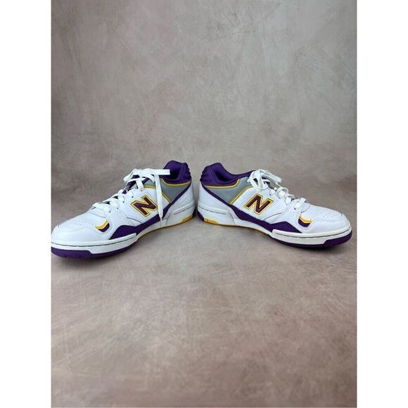 Vintage 1980s New Balance James Worthy Lakers Purple Basketball Shoes Size 8.5 B main image 8